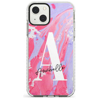 Personalised Pink & Purple Marble