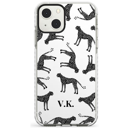 Personalised Black & White Cheetah Pattern