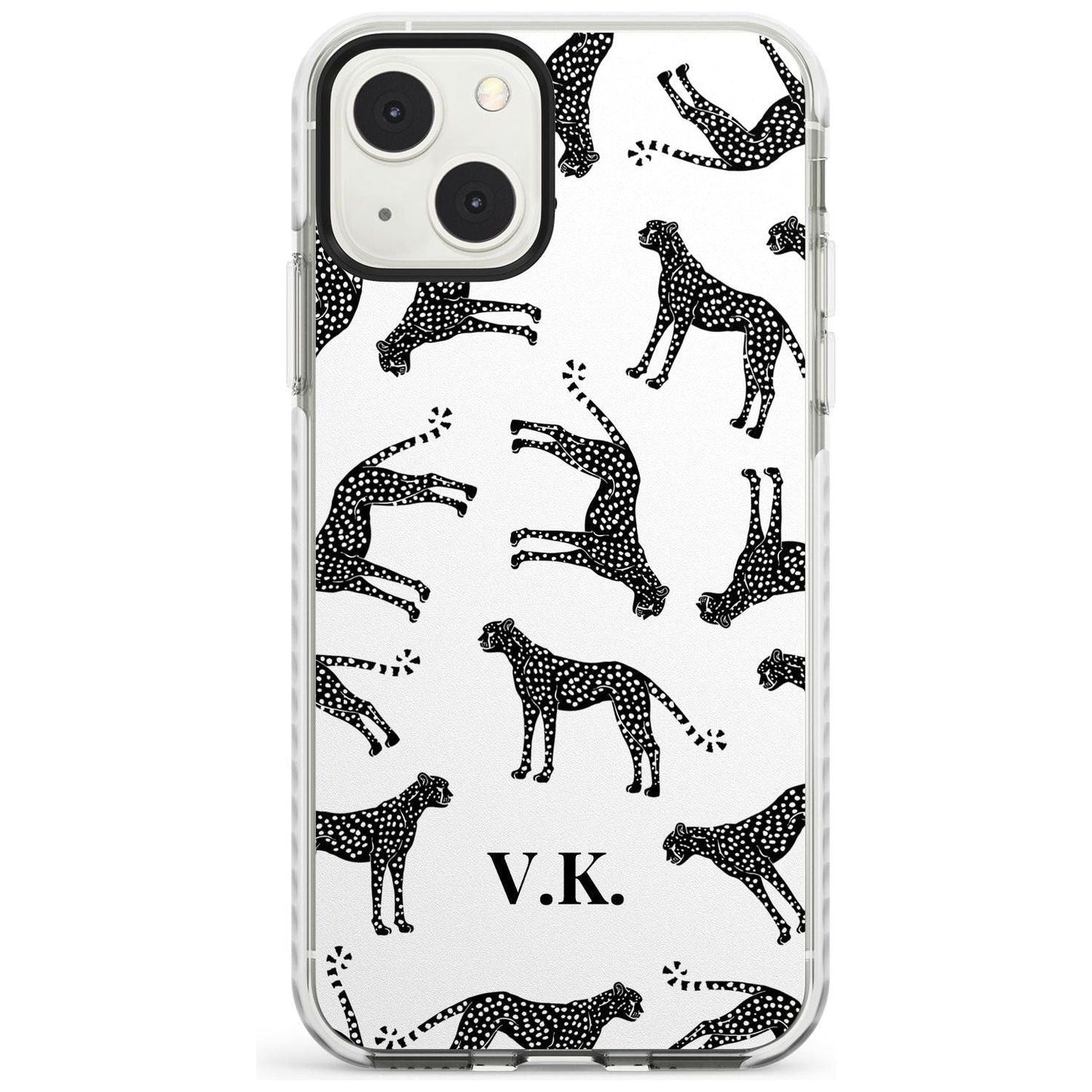 Personalised Black & White Cheetah Pattern