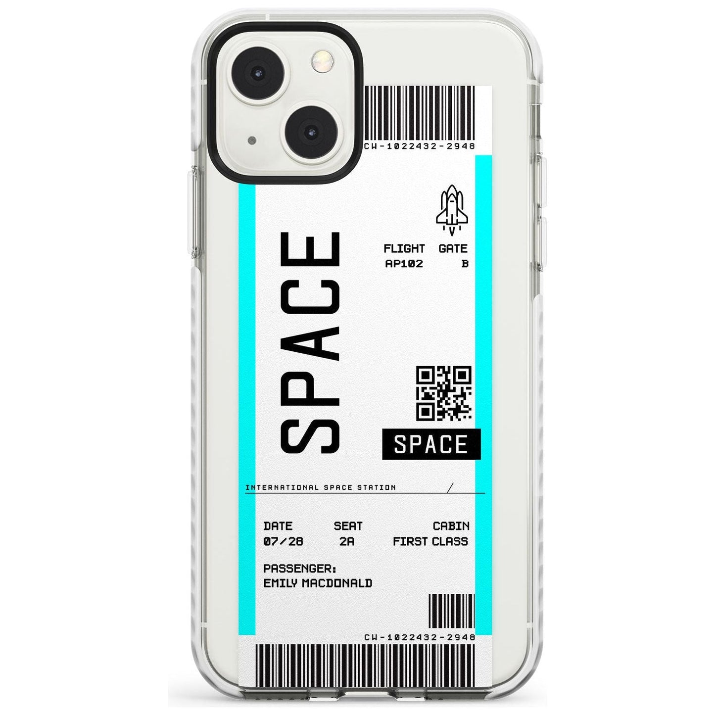 Personalised Space Travel Ticket