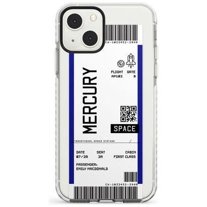 Personalised Mercury Travel Ticket