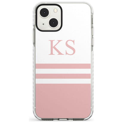 Personalised Pink Stripes & Initials
