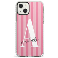 Personalised Pink Stripes Initial