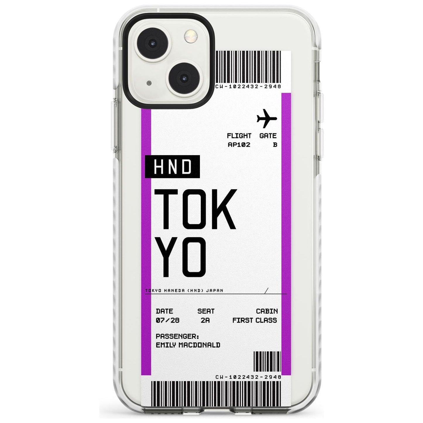 Personalised Tokyo Boarding Pass