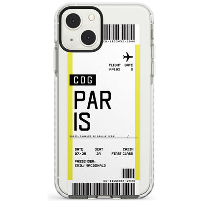 Personalised Paris Boarding Pass