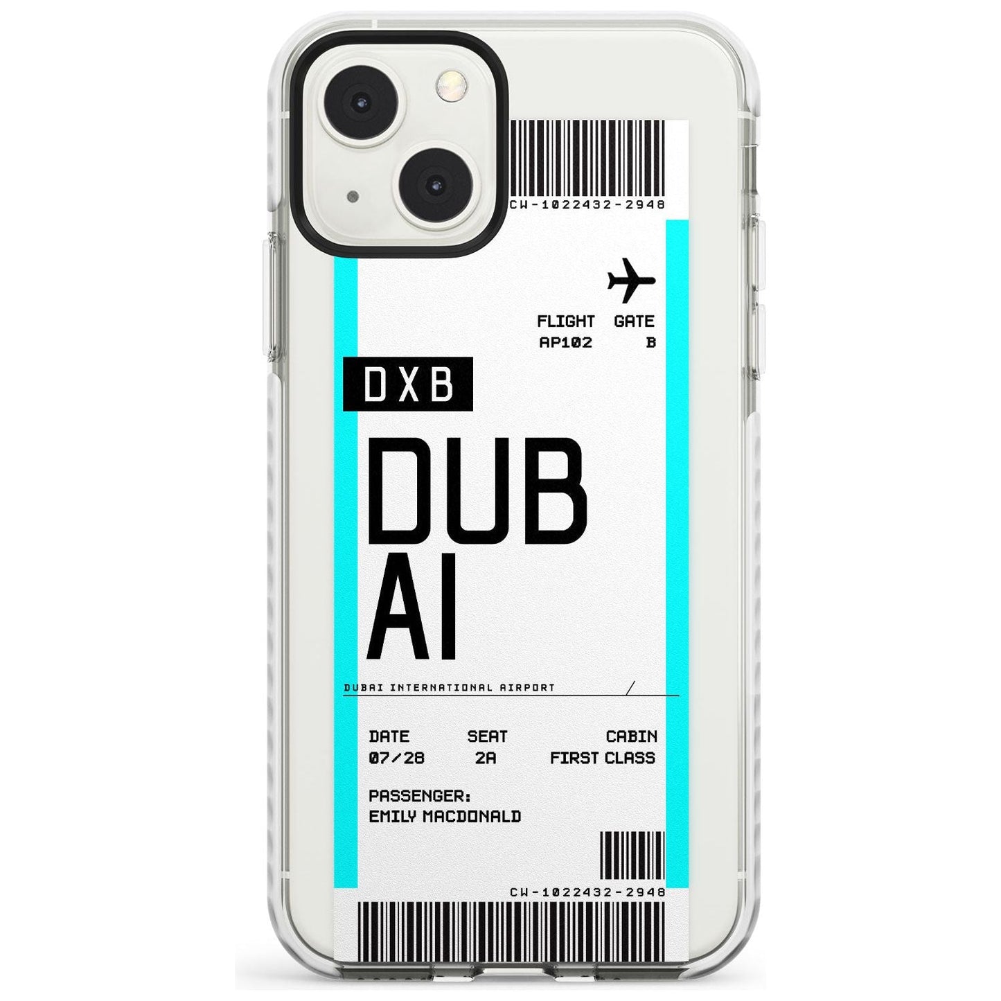 Personalised Dubai Boarding Pass