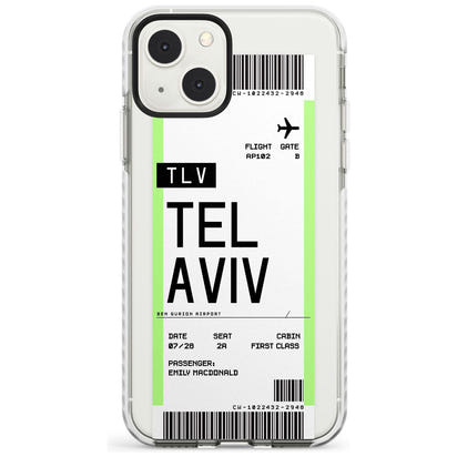 Personalisierte Bordkarte für Tel Aviv