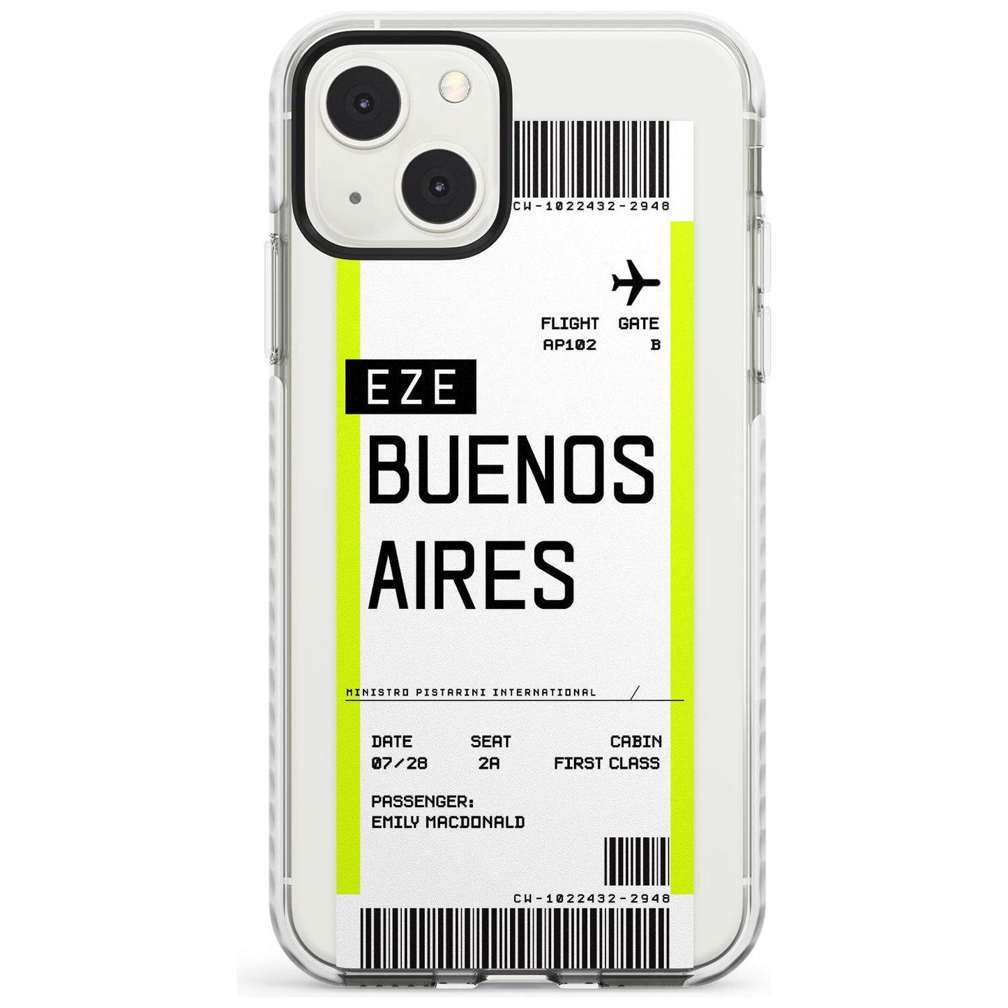Personalised Buenos Aires Boarding Pass