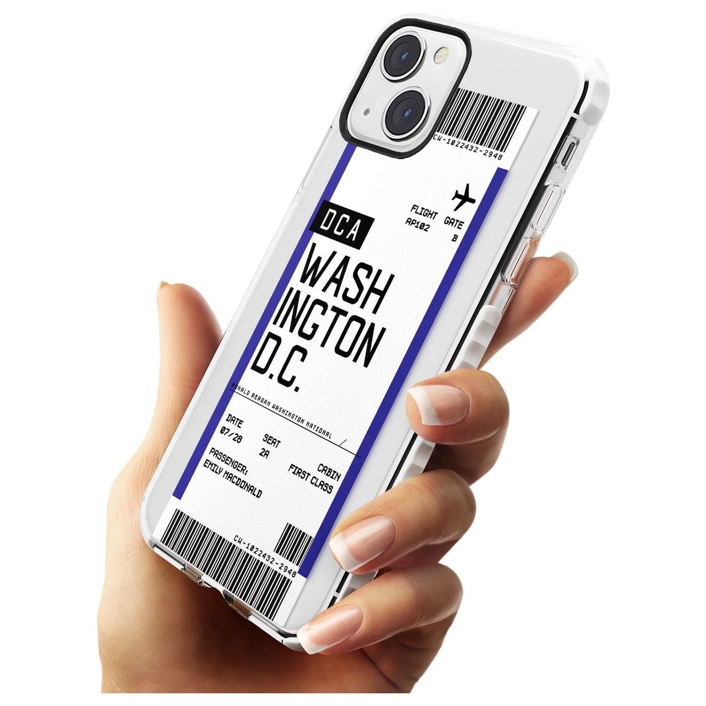Personalised Washington D.C. Boarding Pass
