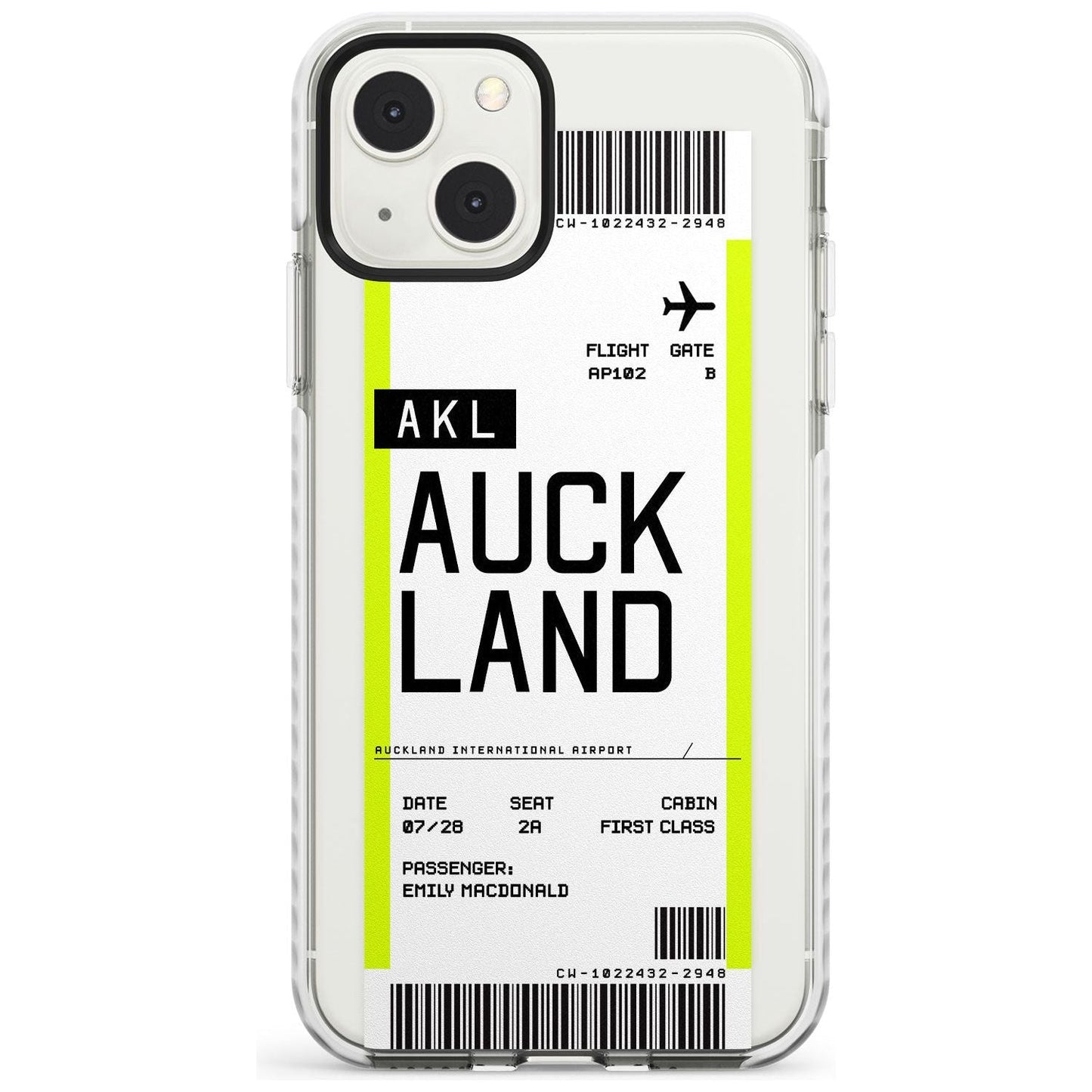 Personalised Auckland Boarding Pass