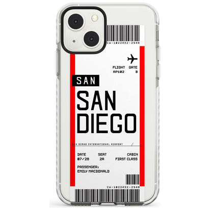 Personalised San Diego Boarding Pass