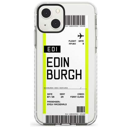 Personalised Edinburgh Boarding Pass