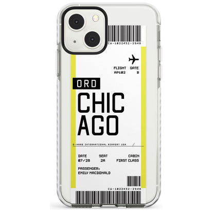 Personalised Chicago Boarding Pass