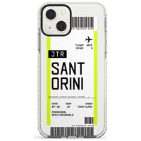 Personalisierte Bordkarte für Santorini