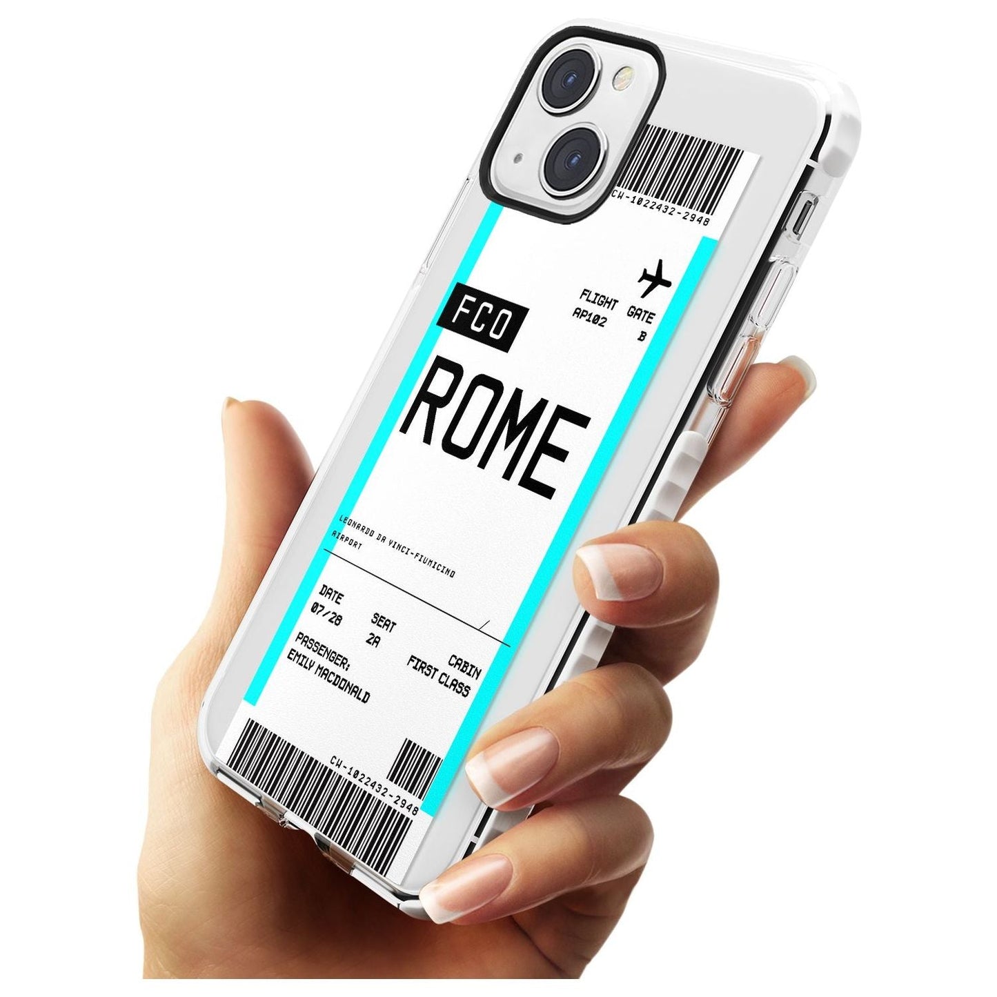 Personalised Rome Boarding Pass