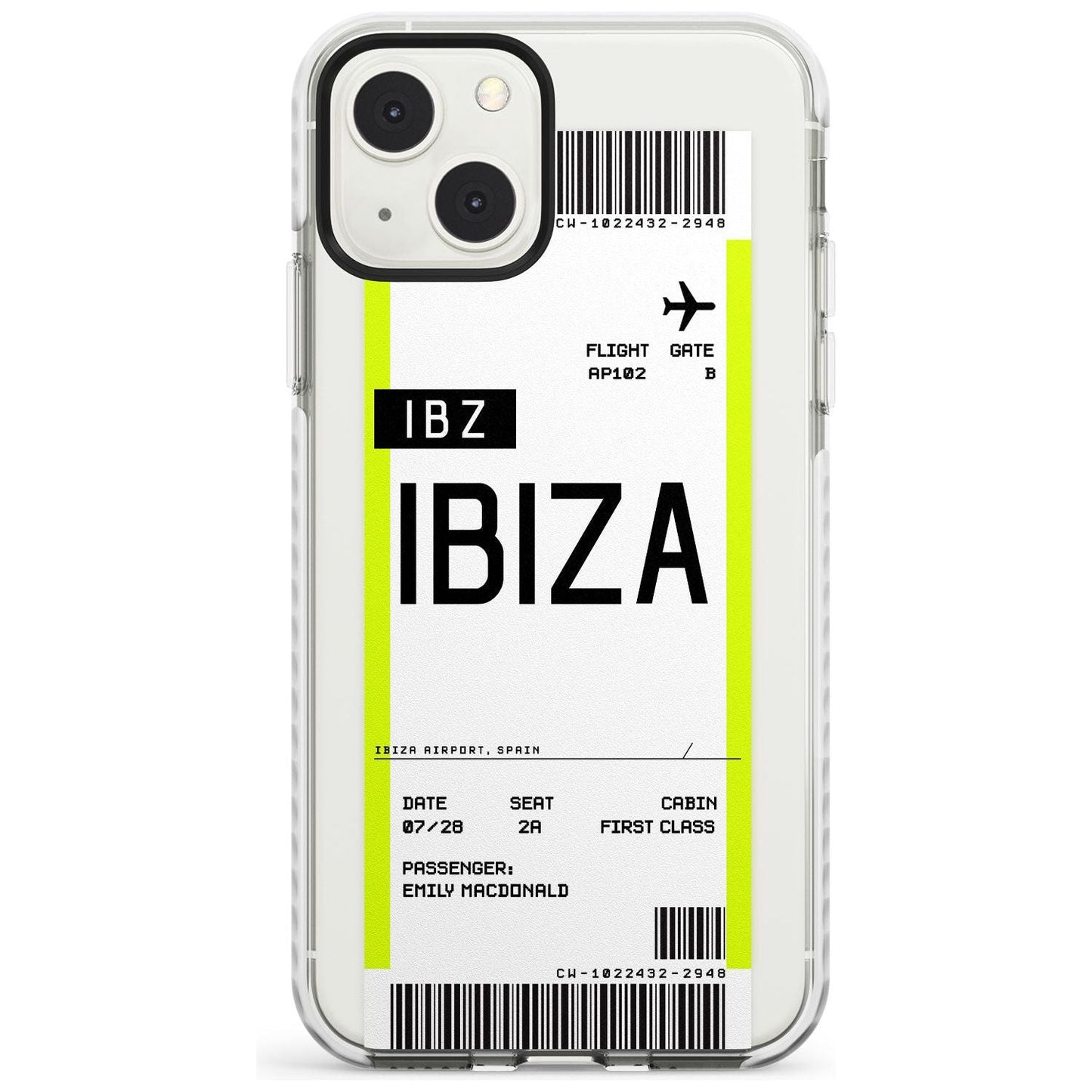 Personalised Ibiza Boarding Pass
