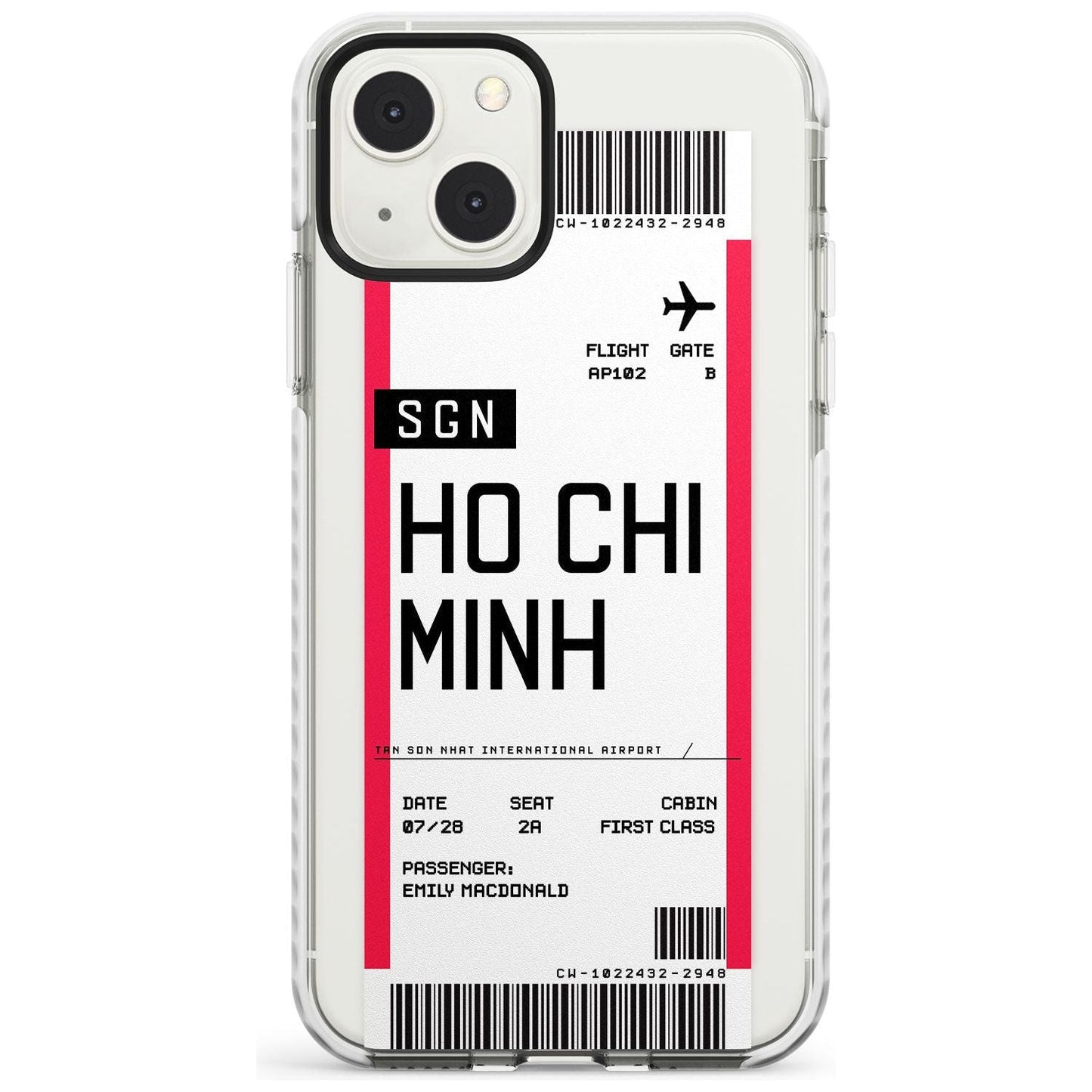 Personalised Ho Chi Minh Boarding Pass