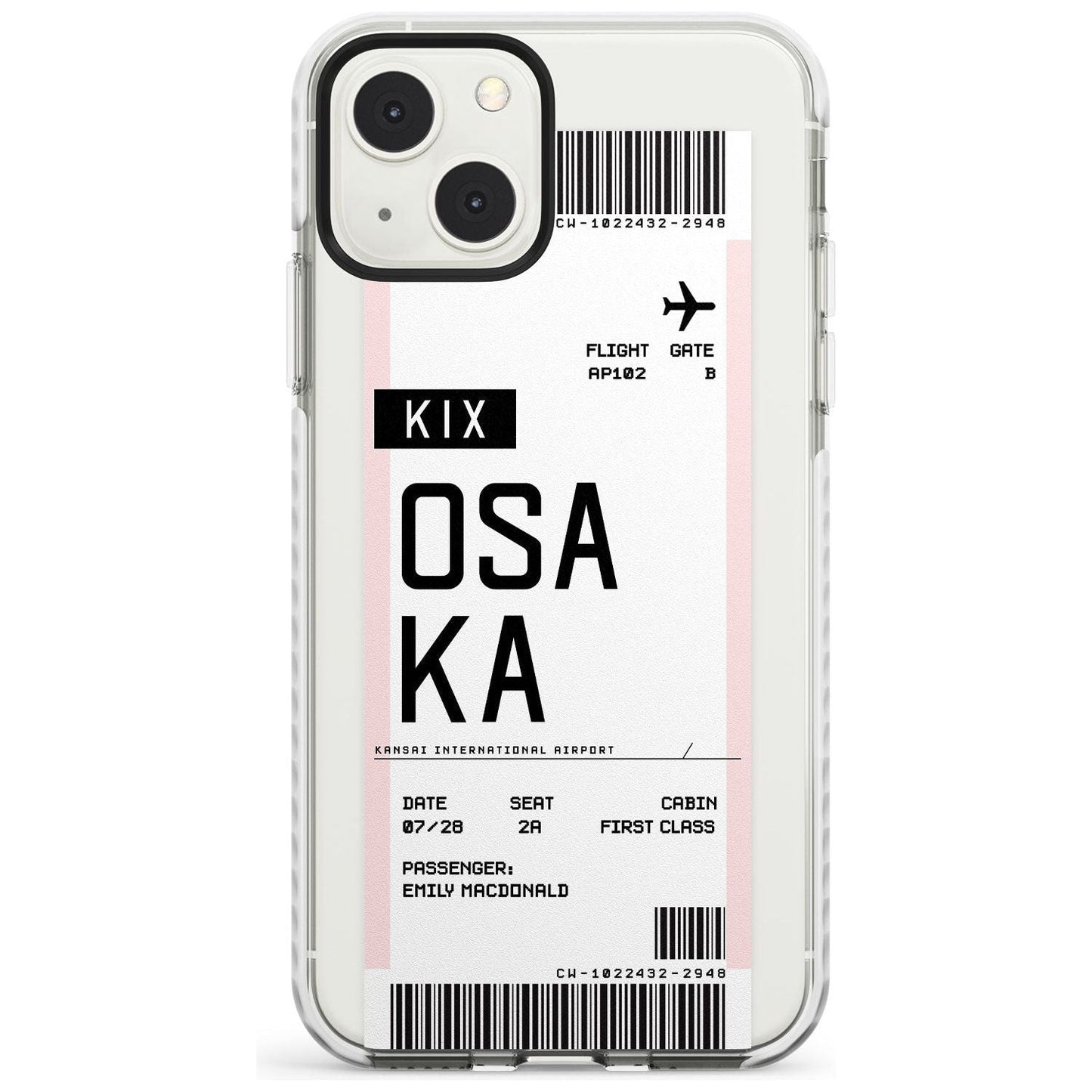 Personalised Osaka Boarding Pass