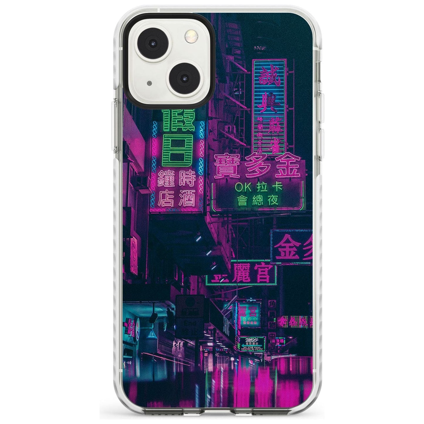 Bande nocturne au néon