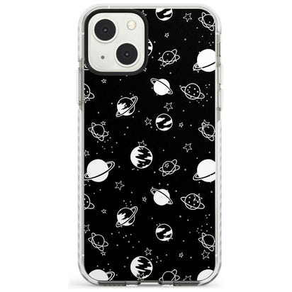 White Planets On Black