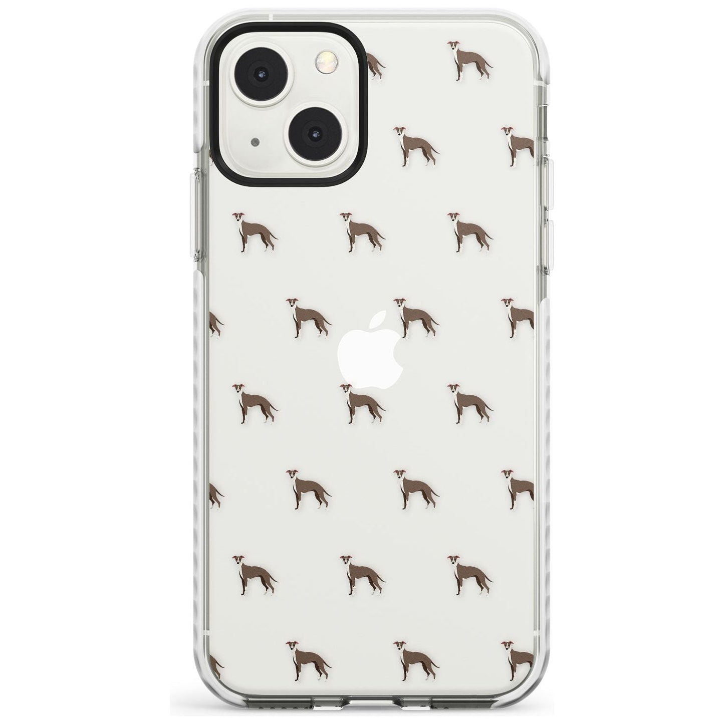 Motif de chien whippet transparent