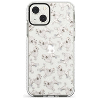 Pudel-Aquarellmuster