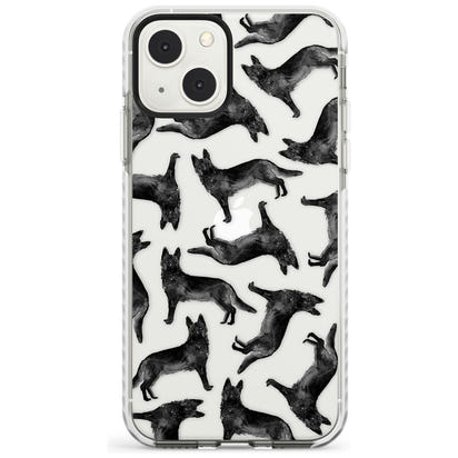 German Shepherd Pattern Black