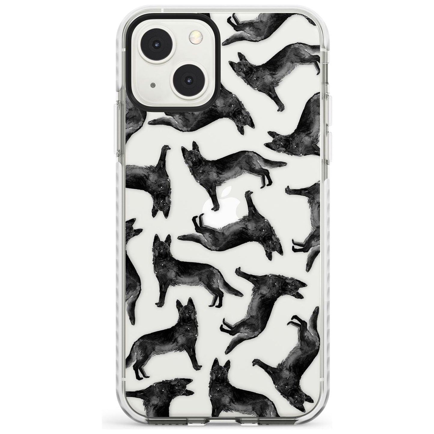German Shepherd Pattern Black