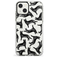 German Shepherd Pattern Black