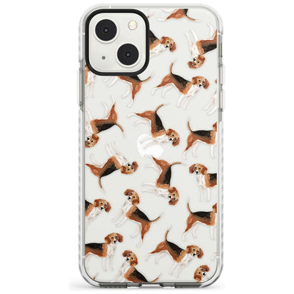 Beagle Watercolor Pattern