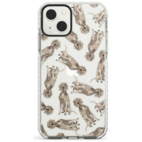 Weimaraner Watercolor Dog