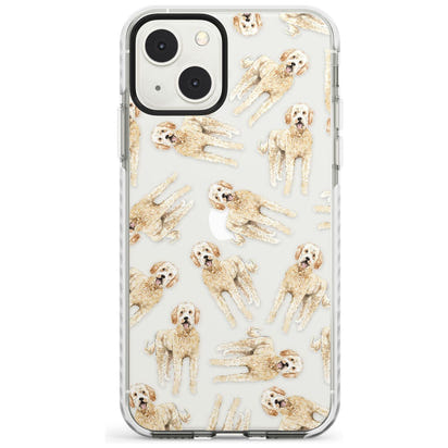 Goldendoodle Watercolour Dog Pattern