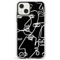 Abstract Line Art Clear Black