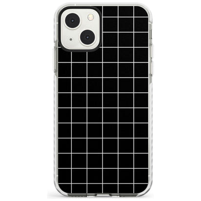 Minimalist Grid Pattern Black