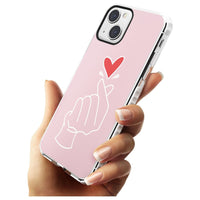 Pink Heart Hand