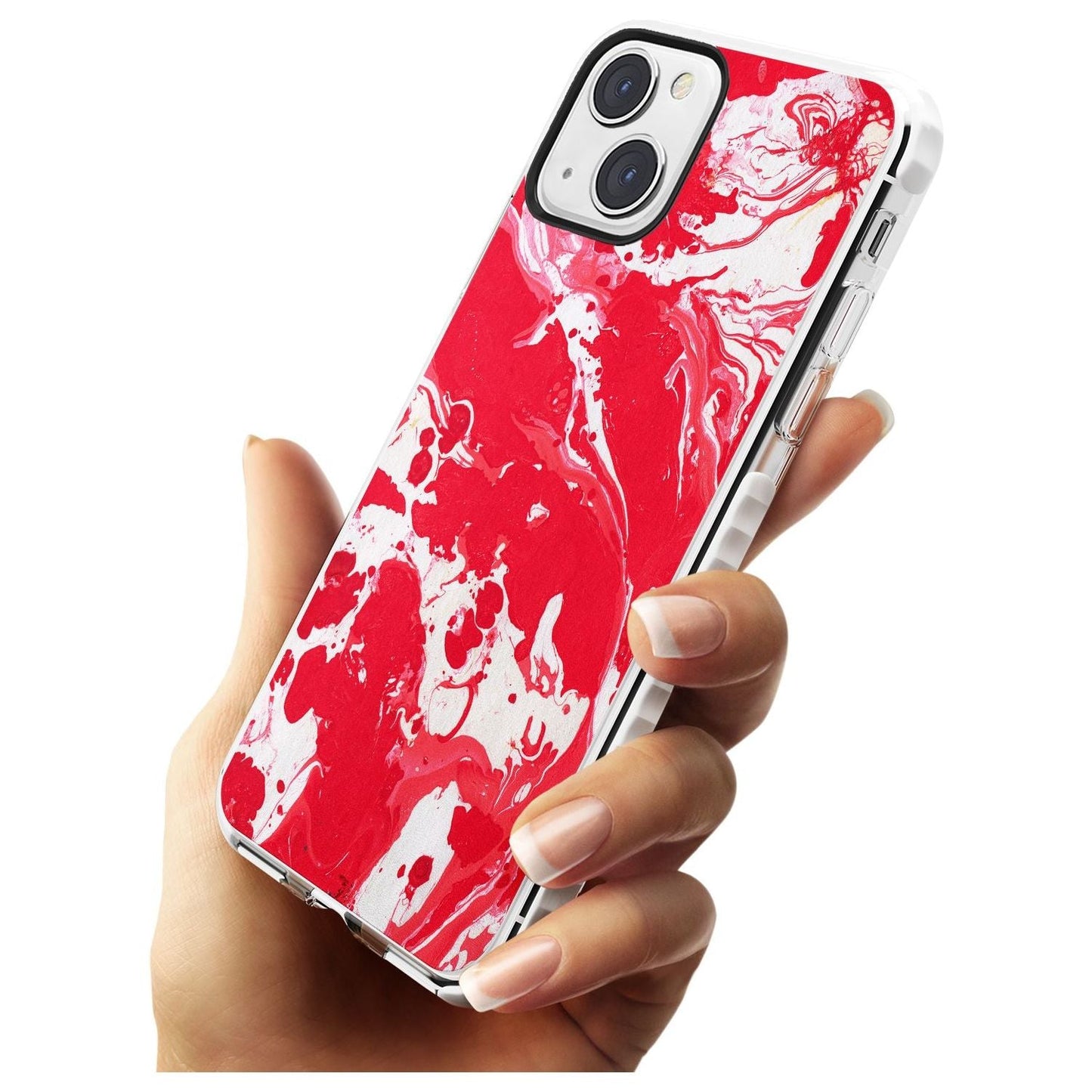Red & White Marbled