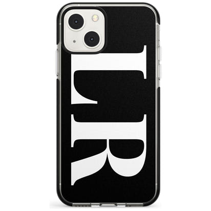 Lettres blanches et noires personnalisées