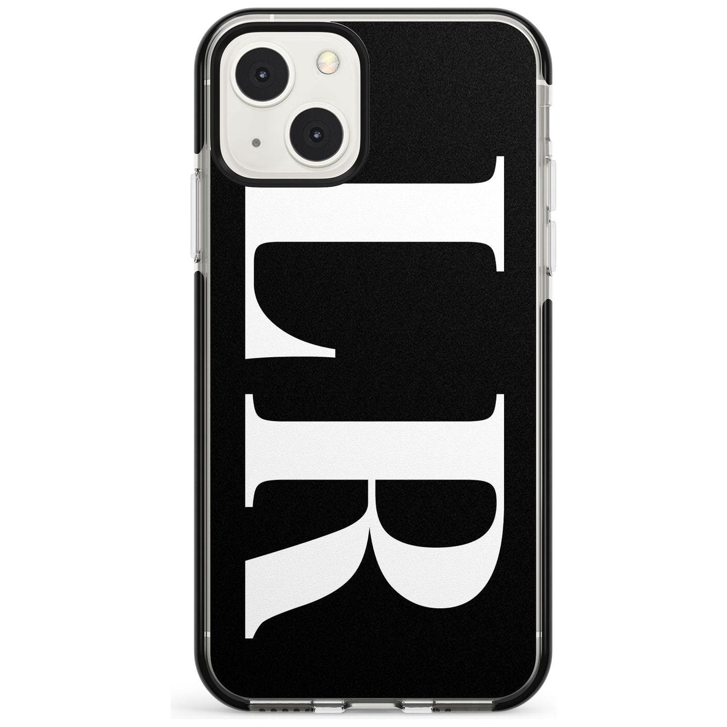 Lettres blanches et noires personnalisées