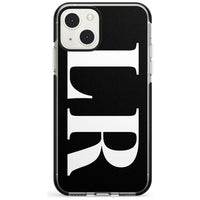 Lettres blanches et noires personnalisées