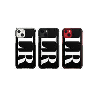 Lettres blanches et noires personnalisées