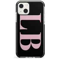 Lettres personnalisées roses et noires vertes