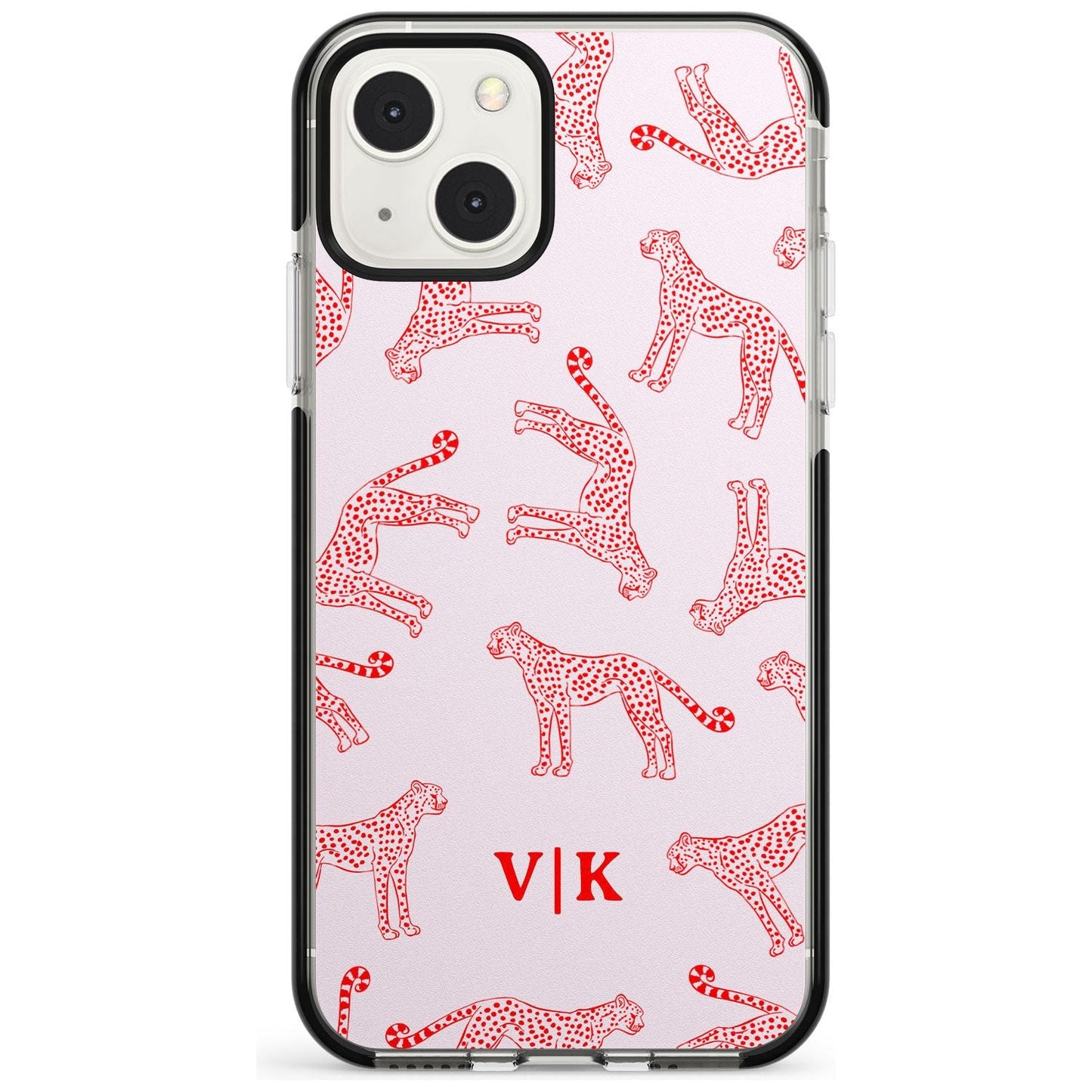 Guépard rouge et rose personnalisé