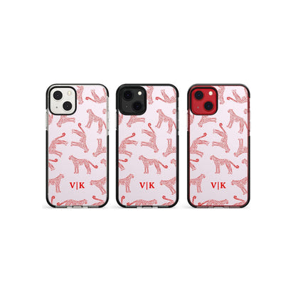 Guépard rouge et rose personnalisé