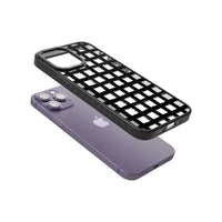 Messy Black Grid Clear