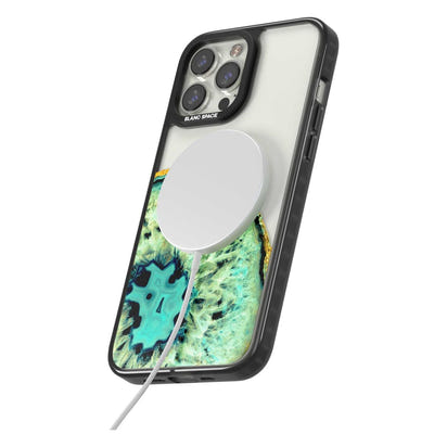 Géode turquoise en cristal