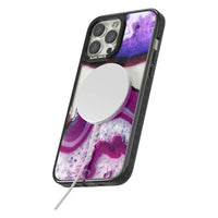 Tranche de cristal d'améthyste