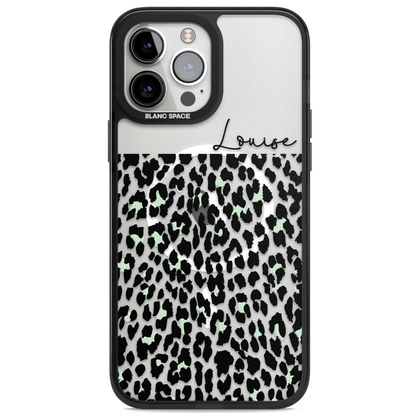 Personalised Seafoam Leopard
