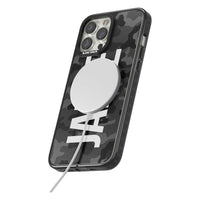 Personalised Black Camo Name Vertical