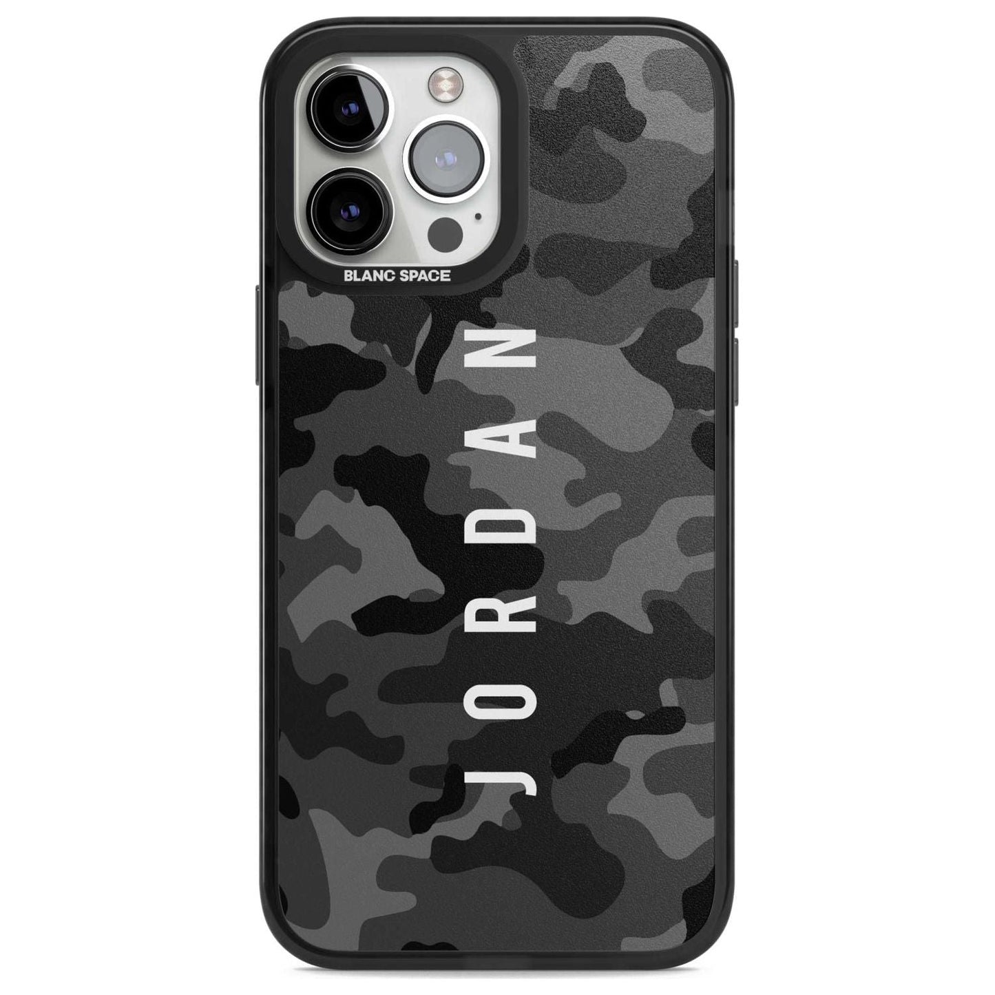 Personalised Black Camouflage Name
