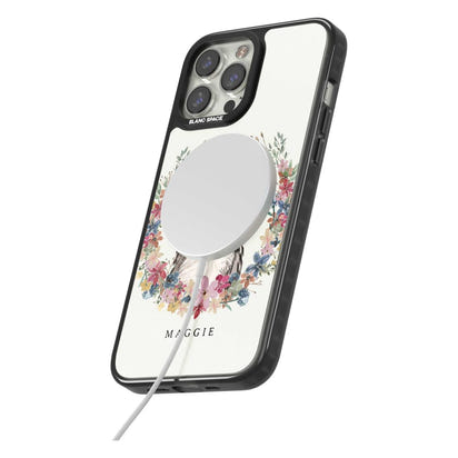 Personalised Australian Shepherd Floral Portrait